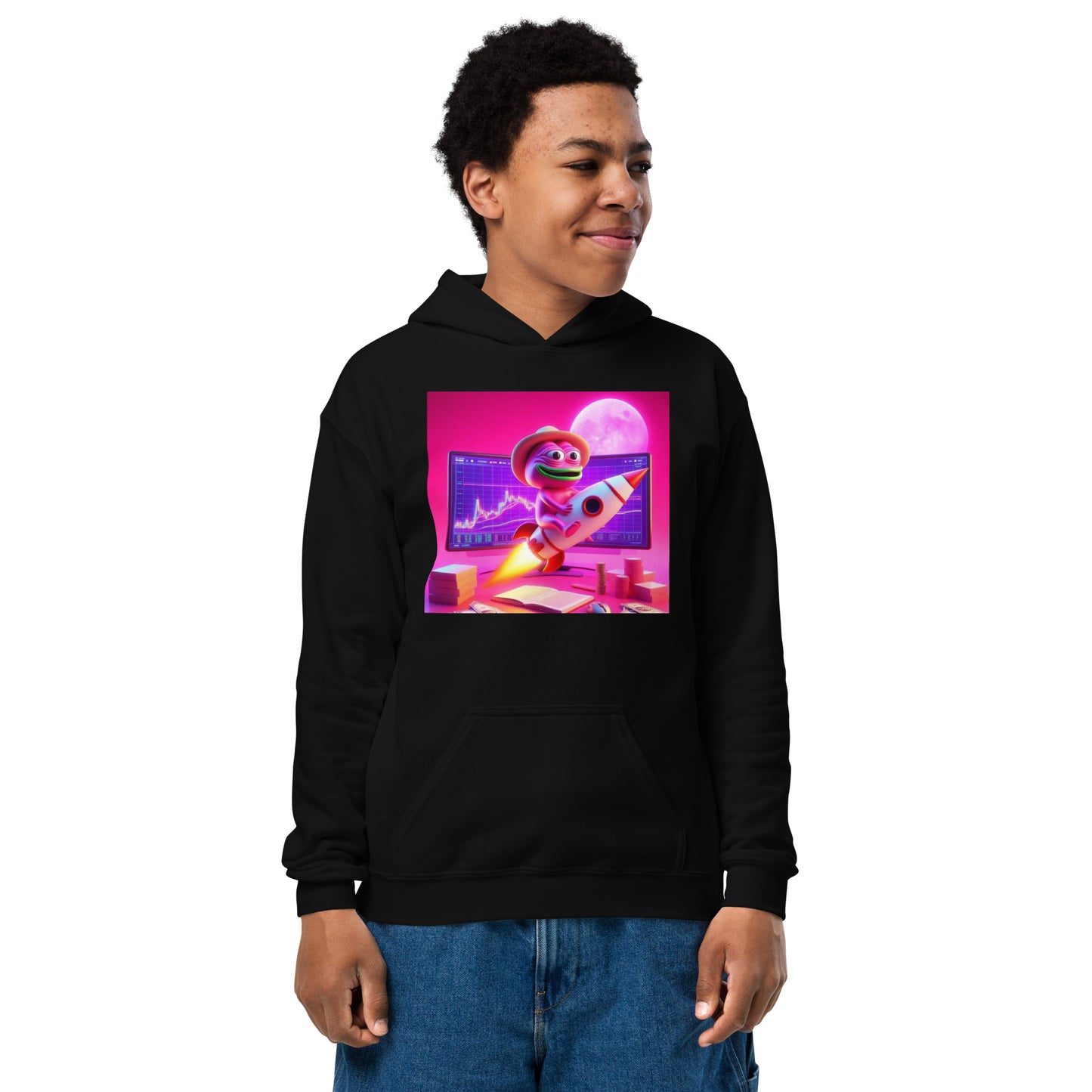 Tiener hoodie met $pork MEME